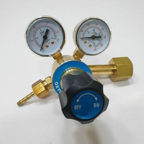 ╭☆°鋼瓶小舖”輕巧型氧氣錶(內牙式)O2錶壓力雙錶式調整器迷你錶,氬氣氮氣氧氣均適用