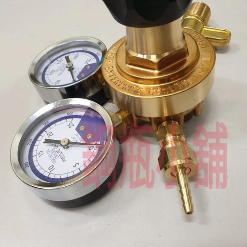 ☆°鋼瓶小舖” 台製精品 TIREN銅製氧氣錶蝶牙式調壓閥 壓力調整器