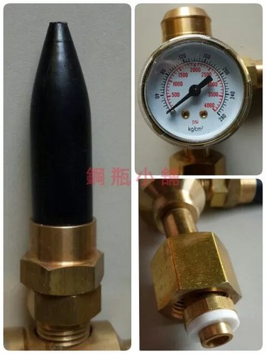 ╭☆°鋼瓶小舖” 氦氣氣球專用錶~ 側壓式單孔充氣錶~氣球 會場佈置 飛天魚 波波球 告白氣球~