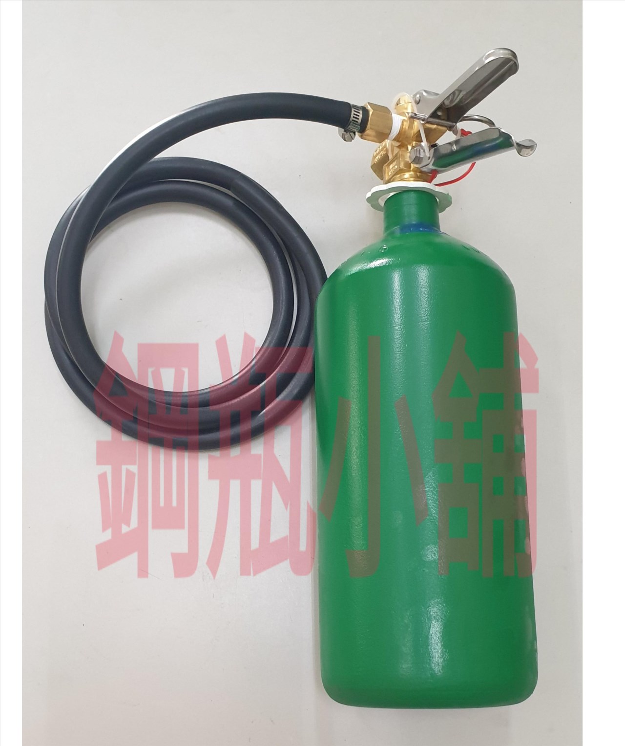 ╭☆°鋼瓶小舖”3.5L壓板式鋼瓶＋專用管件180cm組合(已灌二氧化碳CO2)水電/通管路專用~