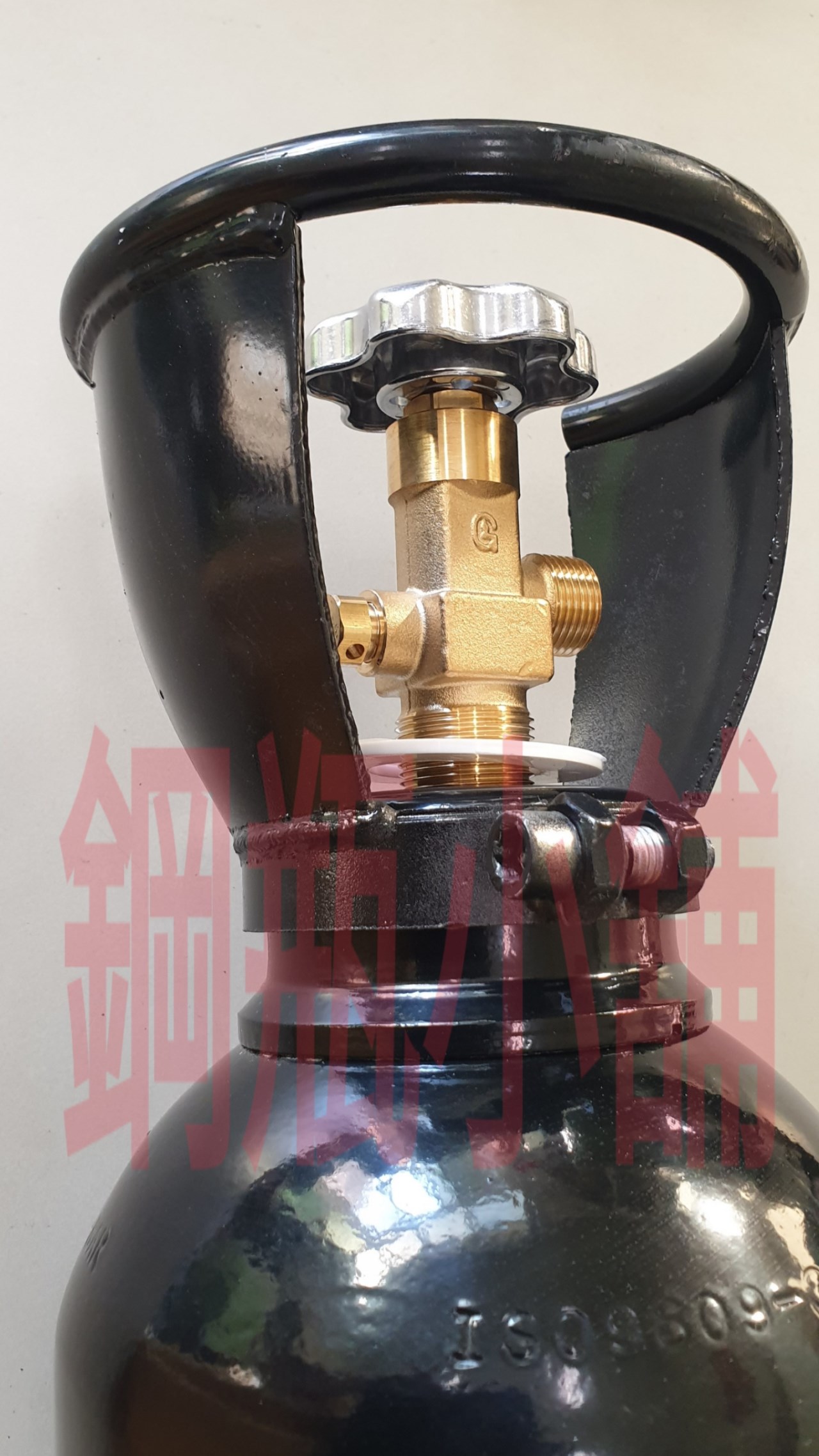 ╭☆°鋼瓶小舖”  全新10L氧氣鋼瓶附鐵製提把＋單錶微調錶組合(已經灌純氧氧氣O2)水族包魚專用組合