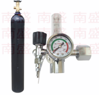╭☆°鋼瓶小舖”4.6L鋁瓶(已灌氧氣02)純氧，水測檢驗合格 ,輕巧型氧氣流量計錶，氧氣鋁瓶背袋